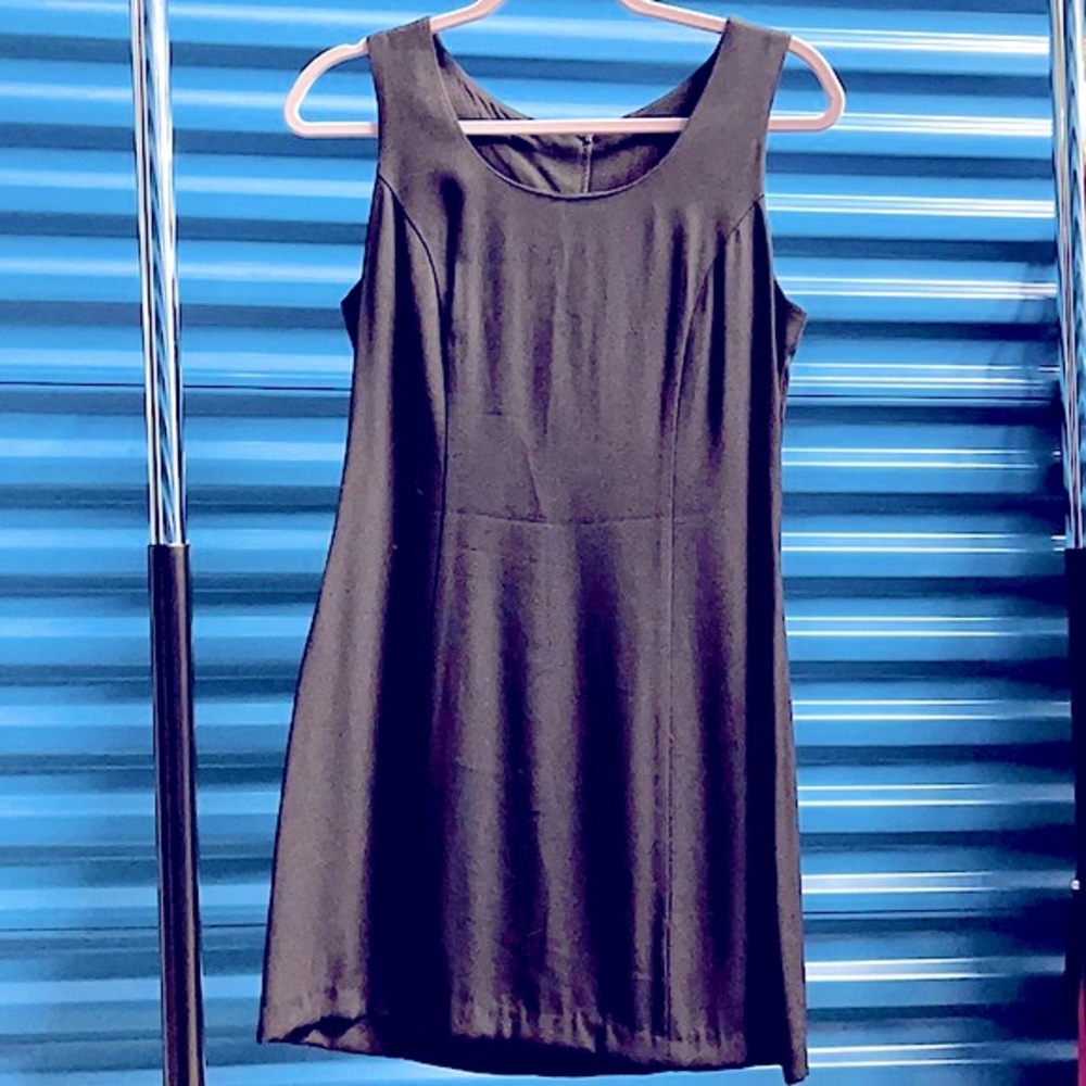 Solid Little Black Dress (OOAK HANDMADE)